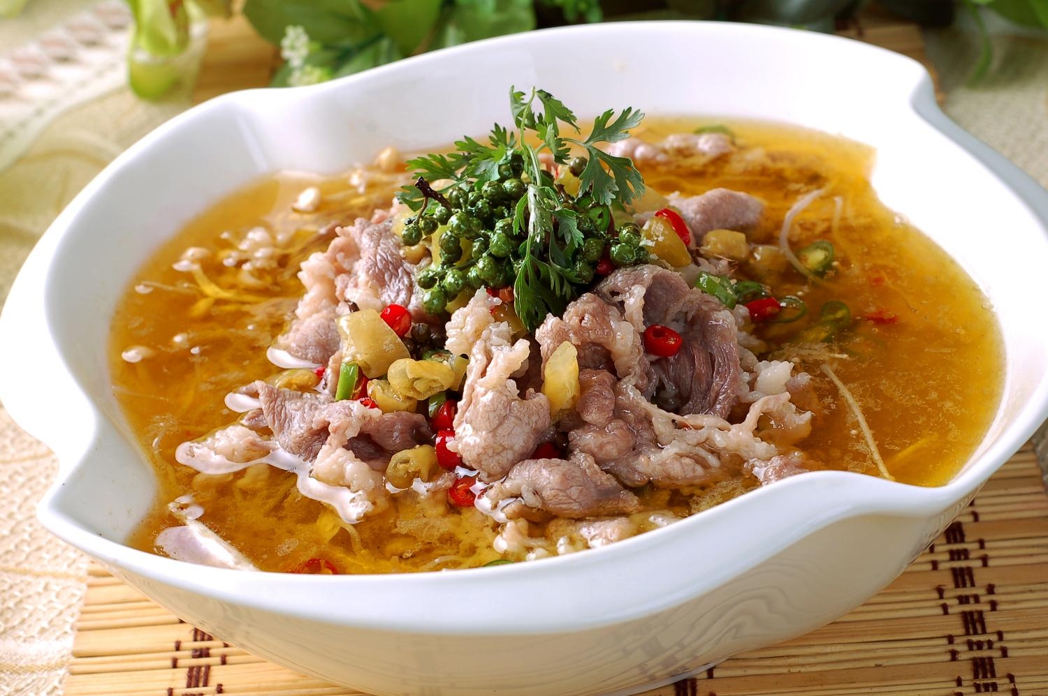 高清图片餐饮美食川菜金汤肥牛高清图片