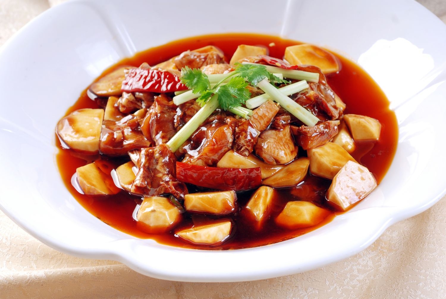 餐饮美食澜峰特色黄焖鸡宣传图片灯箱