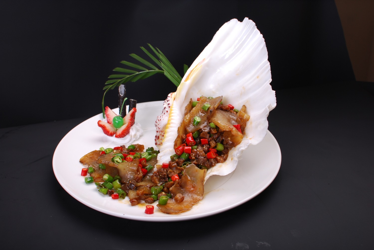 高清图片餐饮美食川菜青椒辽参高清图片(1)