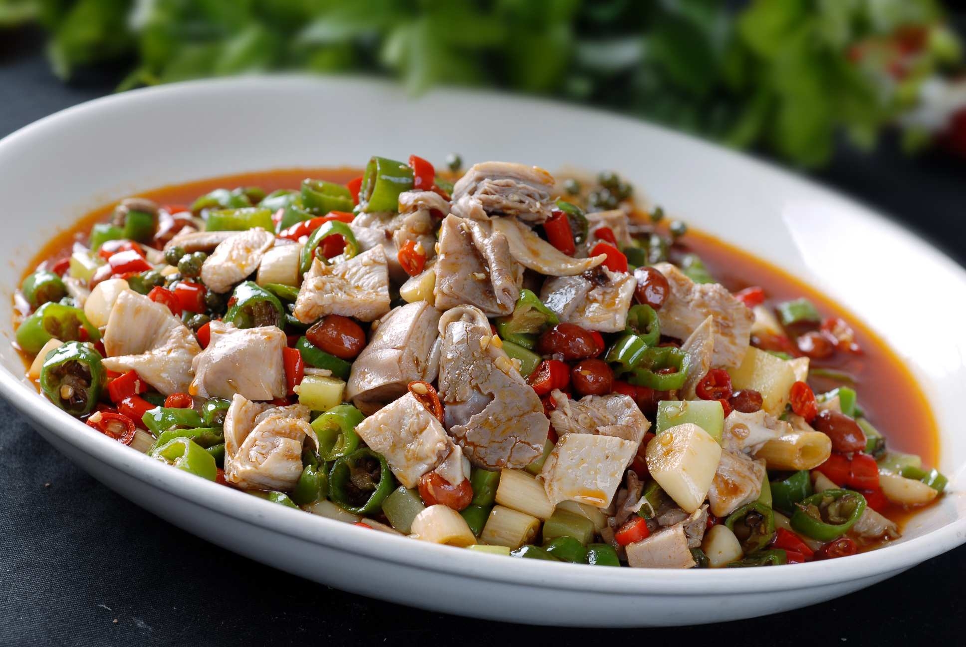 特色菜品风味肚丁高清图片