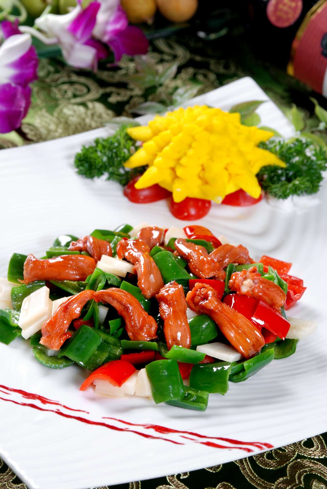 餐饮美食好味鸭舌宣传图片灯箱