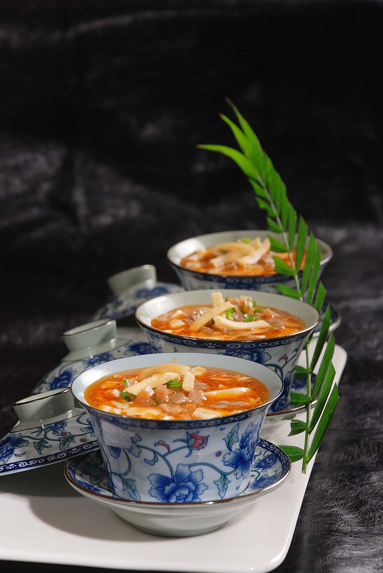 餐饮美食老成都豆花牛肉宣传图片灯箱