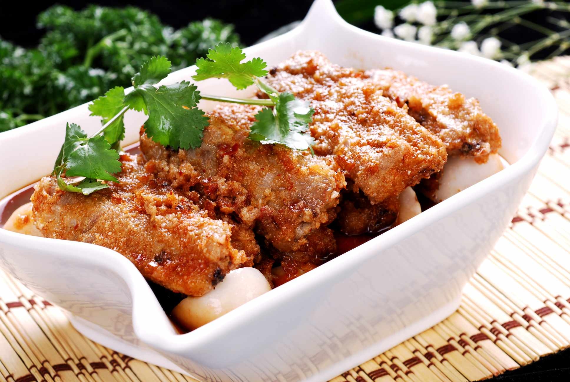 餐饮美食芋儿仔排调宣传图片灯箱