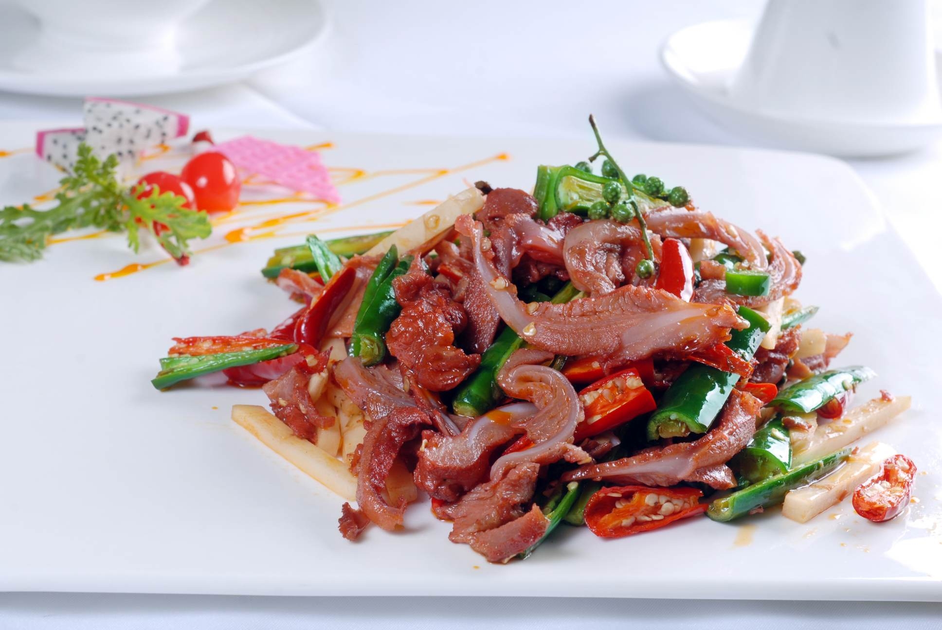 高清图片餐饮美食川菜小炒月牙骨高清图片