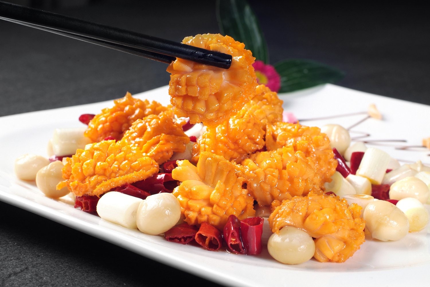 高清图片餐饮美食川菜宫保鲜鲍仔高清图片158