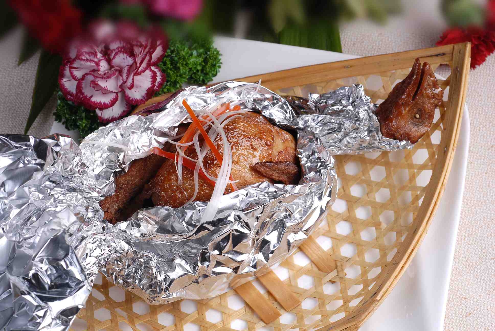 餐饮美食竹篱鸡宣传图片灯箱