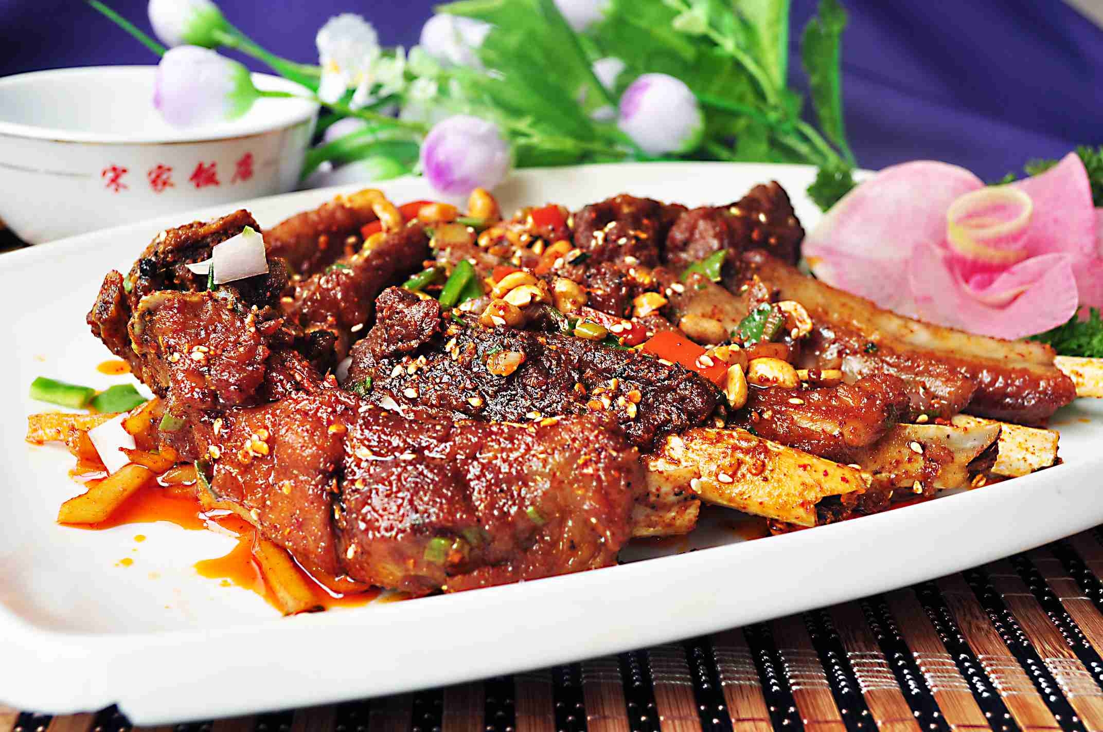 猪排骨芳香烤大排高清图片