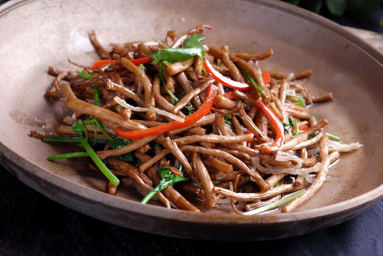 餐饮美食飘香茶树菇宣传图片灯箱