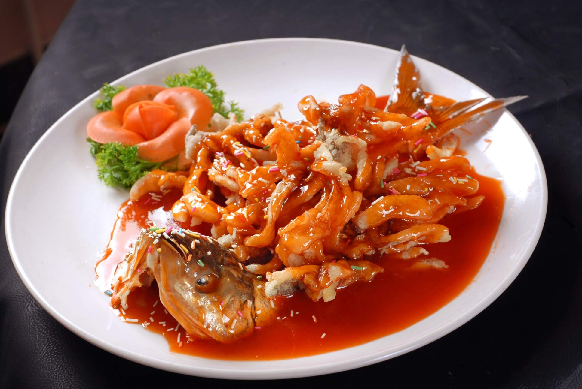 餐饮美食精典风味菜菊花鱼高清图片