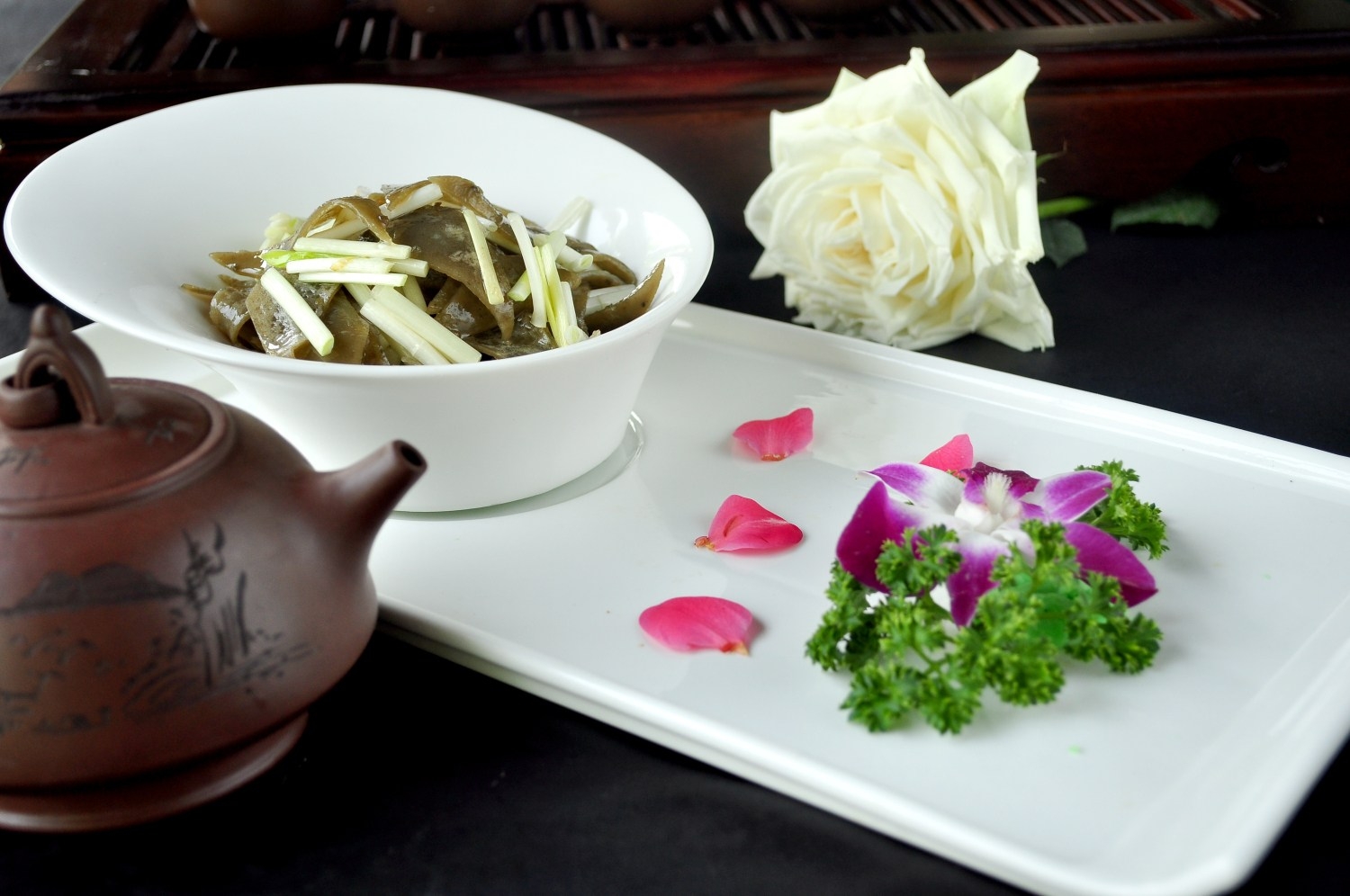 餐饮美食苕皮韭香苕皮宣传图片灯箱