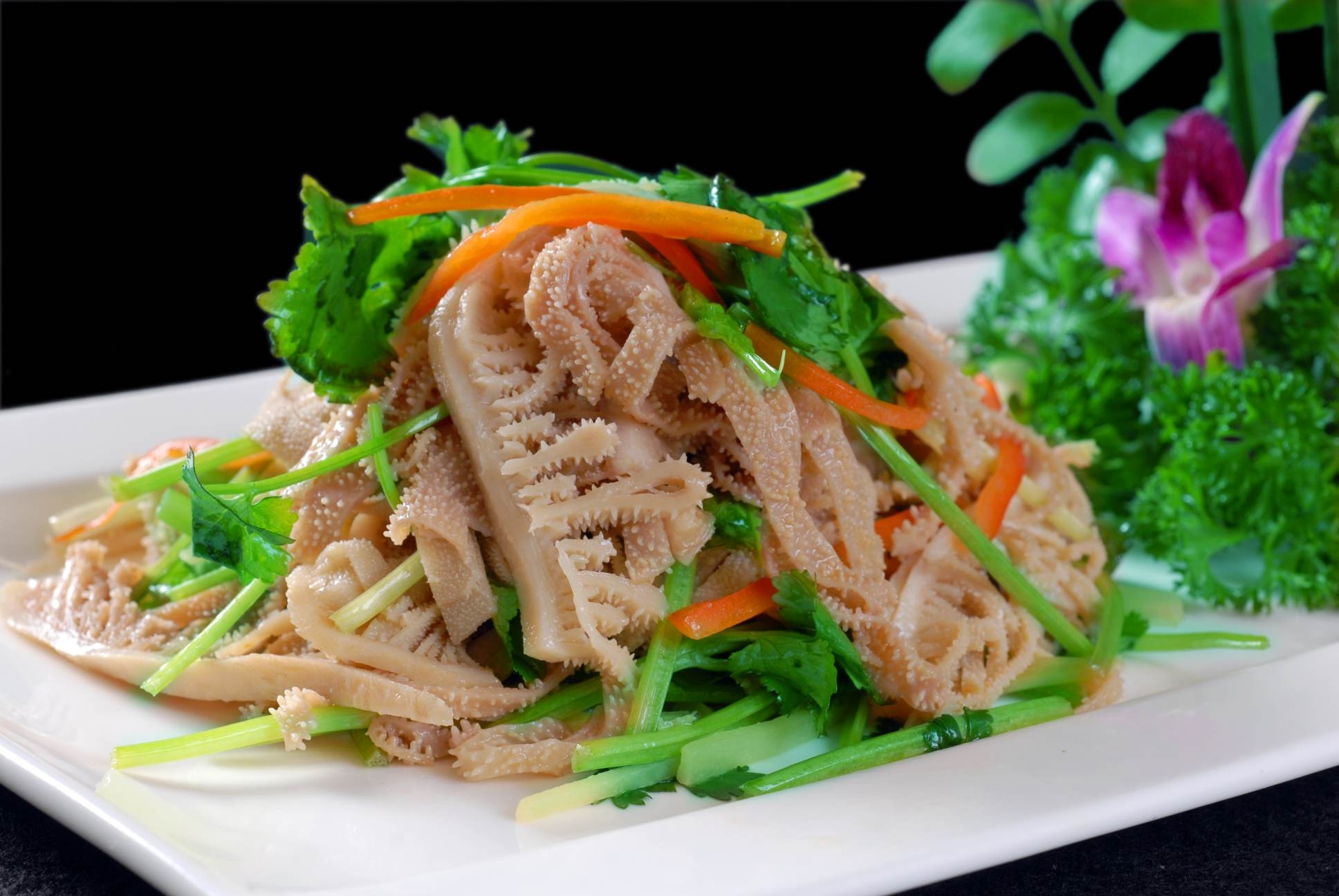 高清图片餐饮美食川菜芫爆千层高清图片