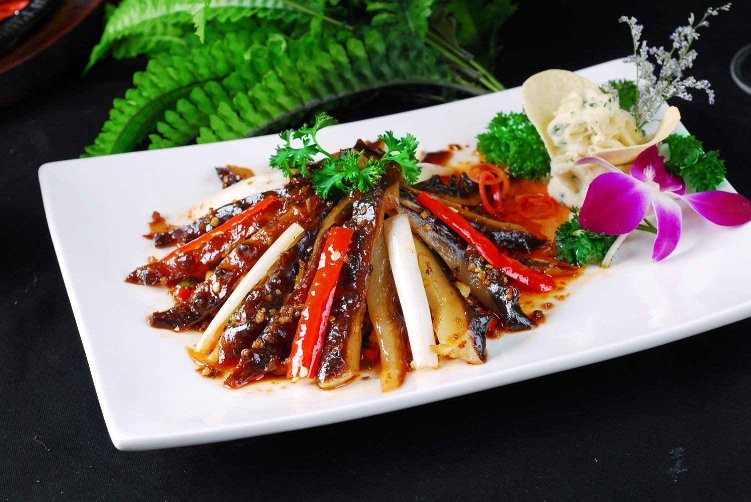 高清图片餐饮美食川菜热菜天府绍子素辽参高清图片651