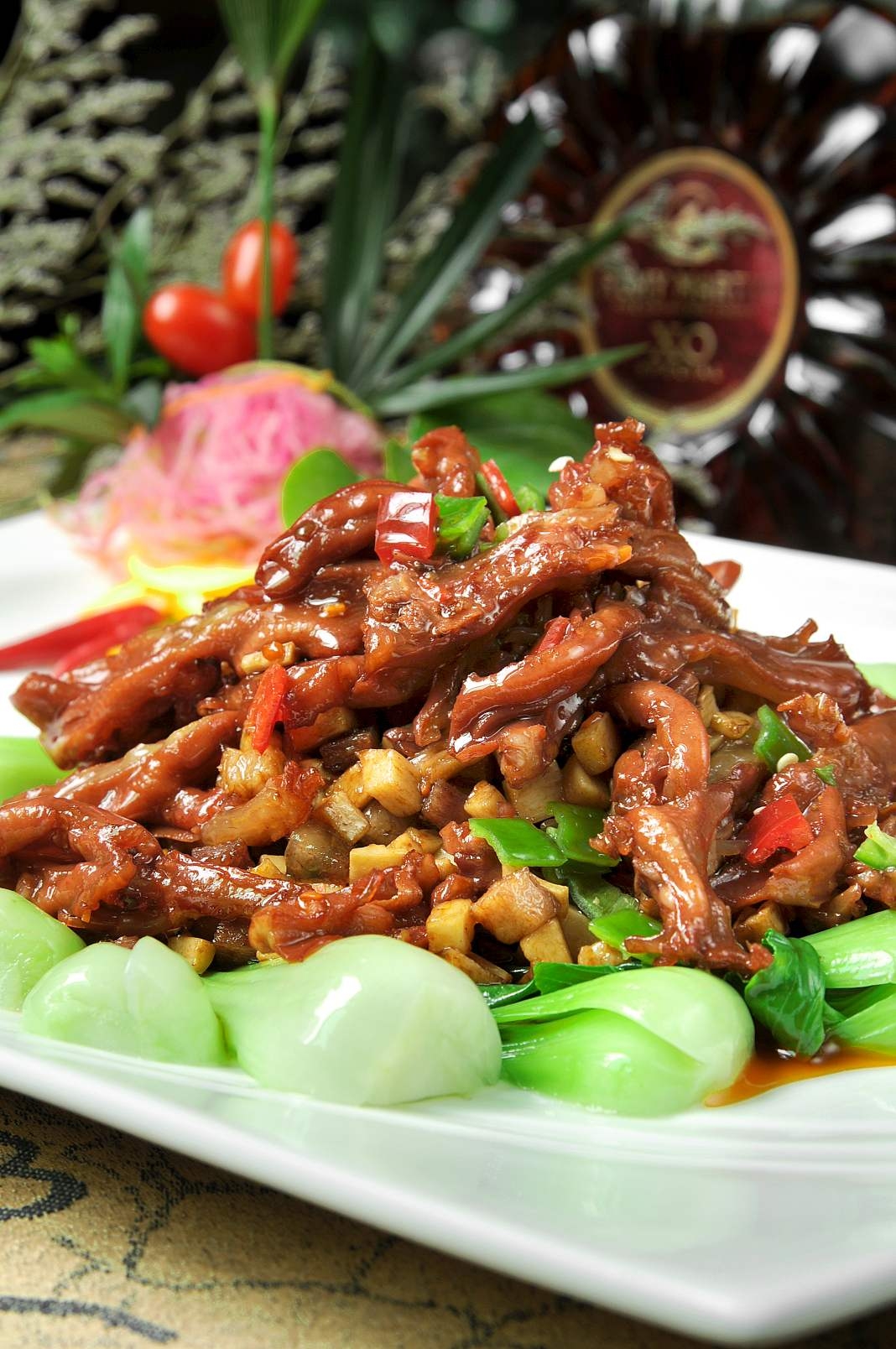 餐饮美食干烧鹅掌宣传图片灯箱