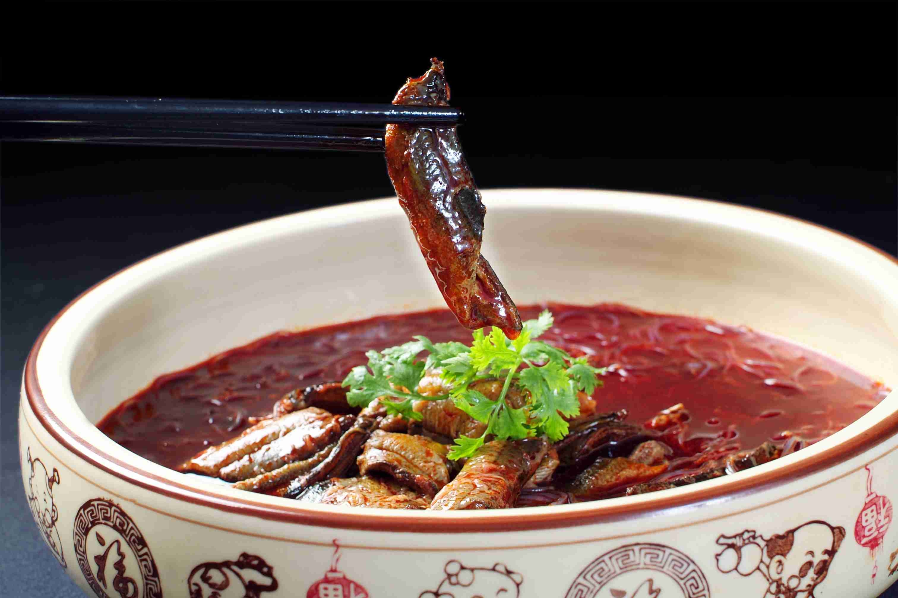 餐饮美食红粉鳝丝高清图片