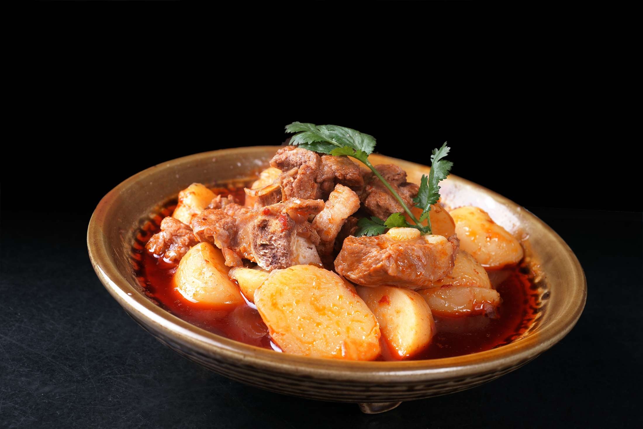 高清图片餐饮美食川菜土豆烧排骨高清图片