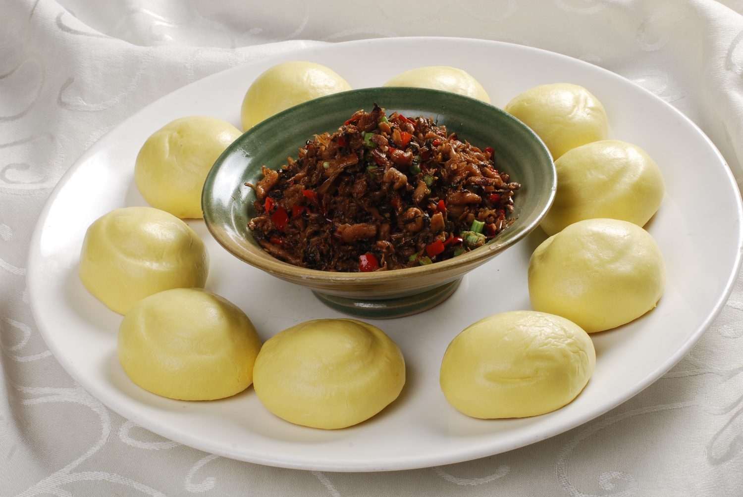 餐饮美食川菜外婆菜窝头高清图片