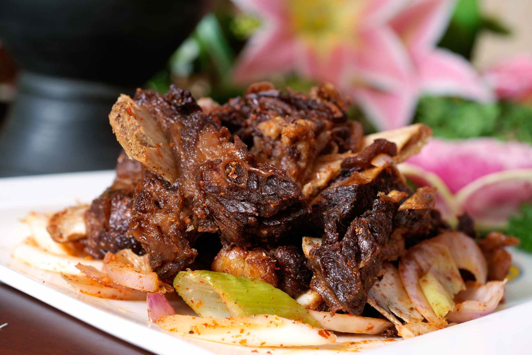 高清图片餐饮美食川菜招牌热手抓牦牛肉高清图片992