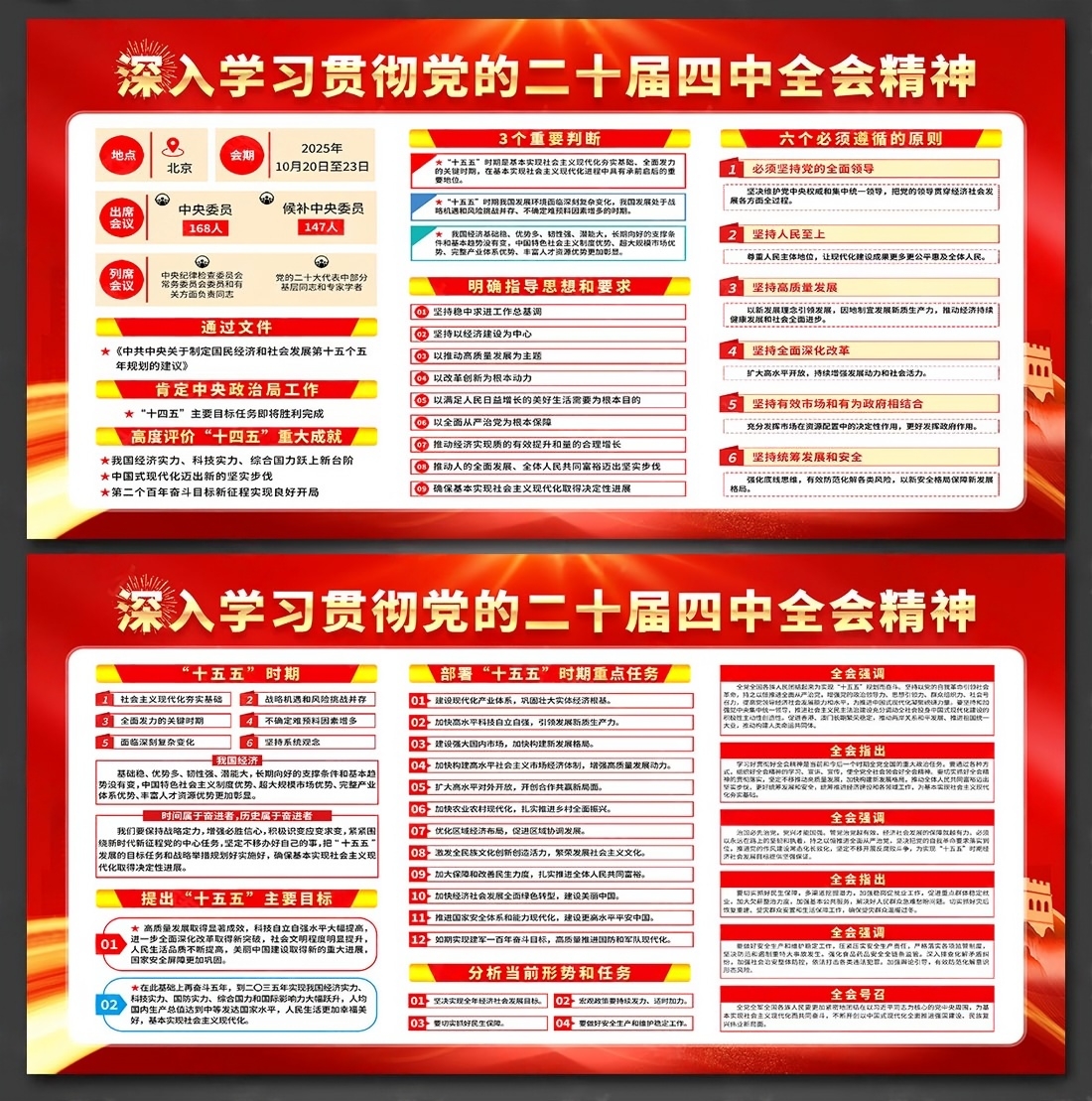 十五五规划建议纲要展板宣传栏PSD源文件9