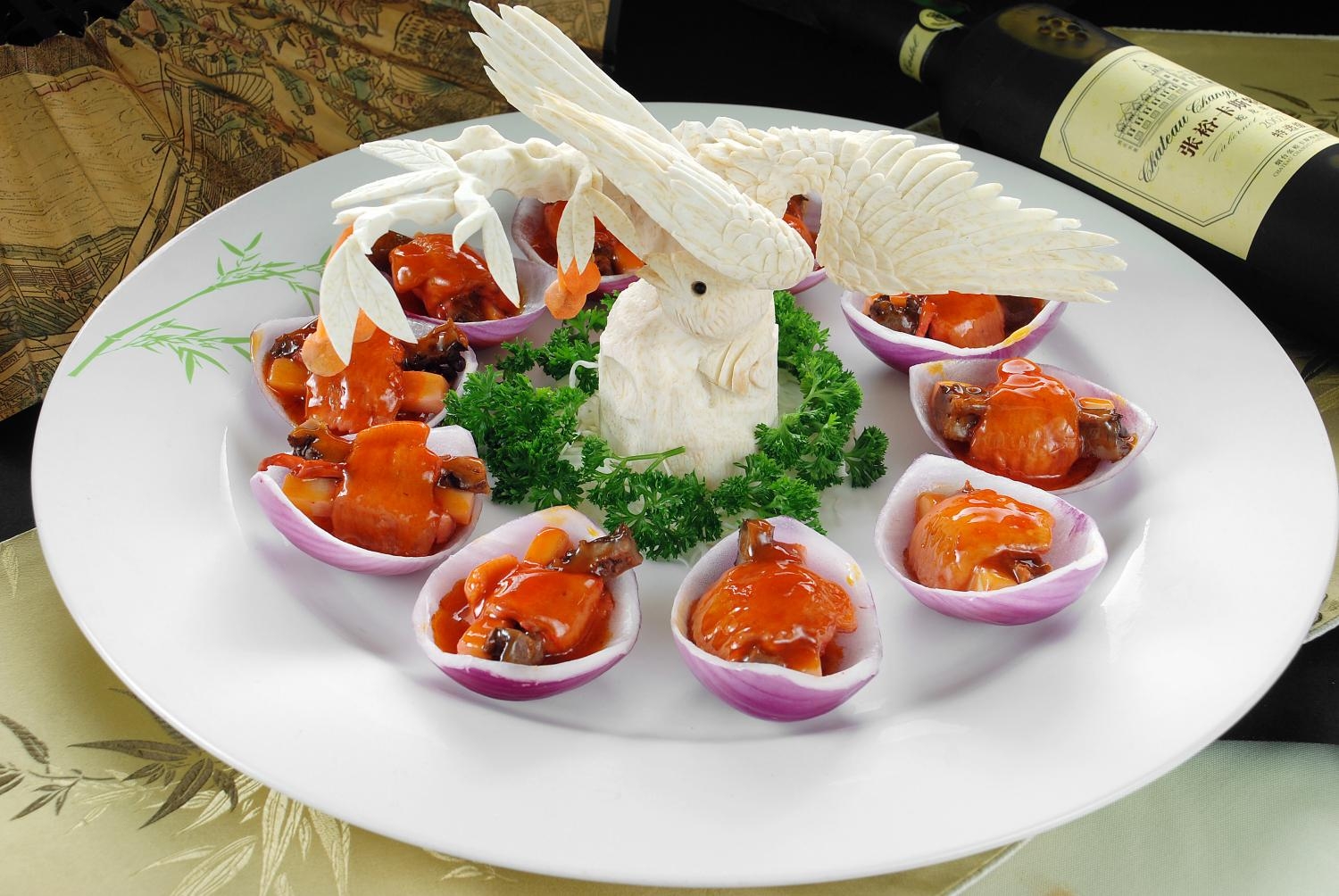 餐饮美食三江生态竹荪盖高清图片