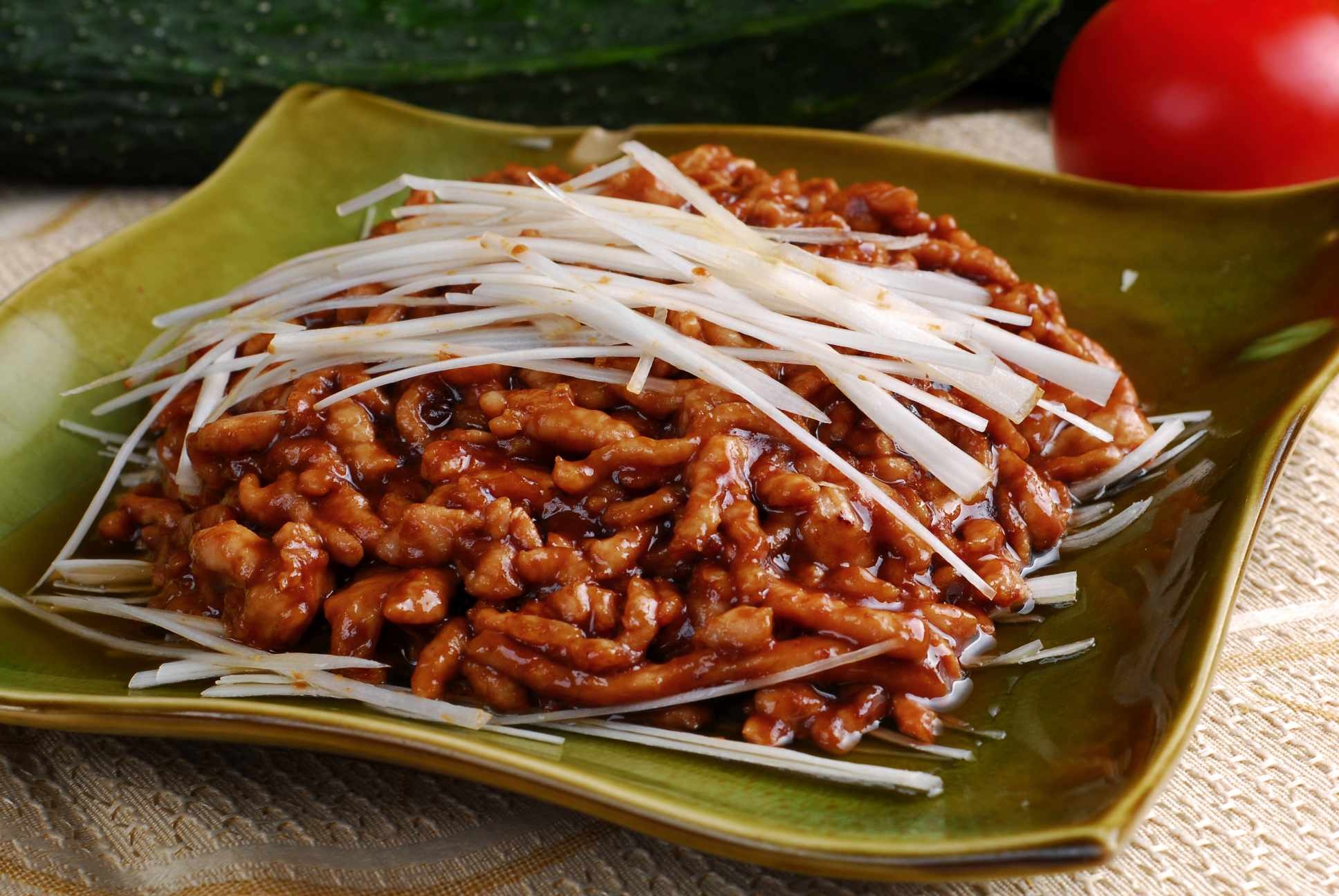 餐饮美食佐餐佳品京酱肉丝高清图片