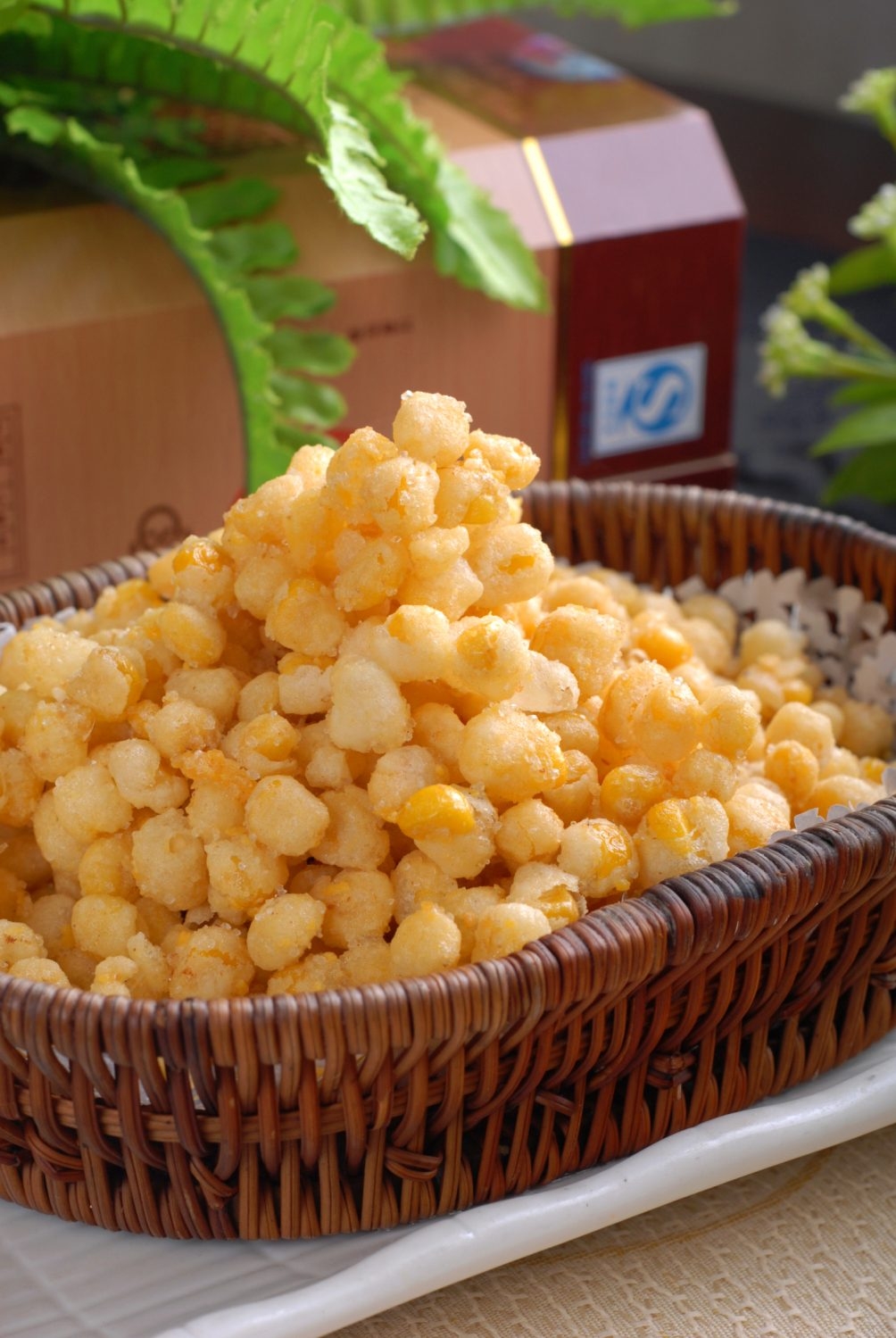 餐饮美食金沙玉米宣传图片灯箱