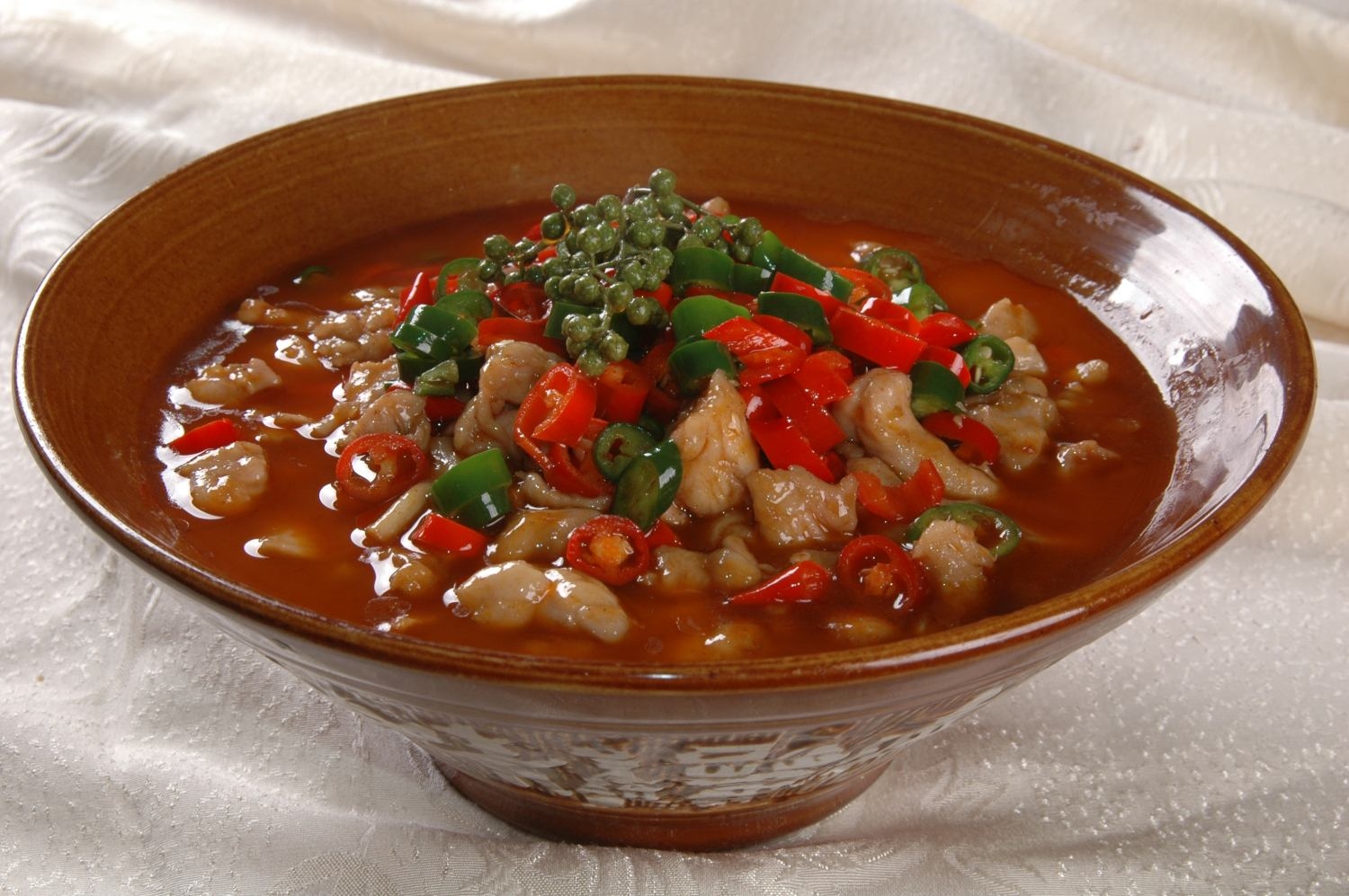 餐饮美食川菜鲜椒鸡捞面高清图片875
