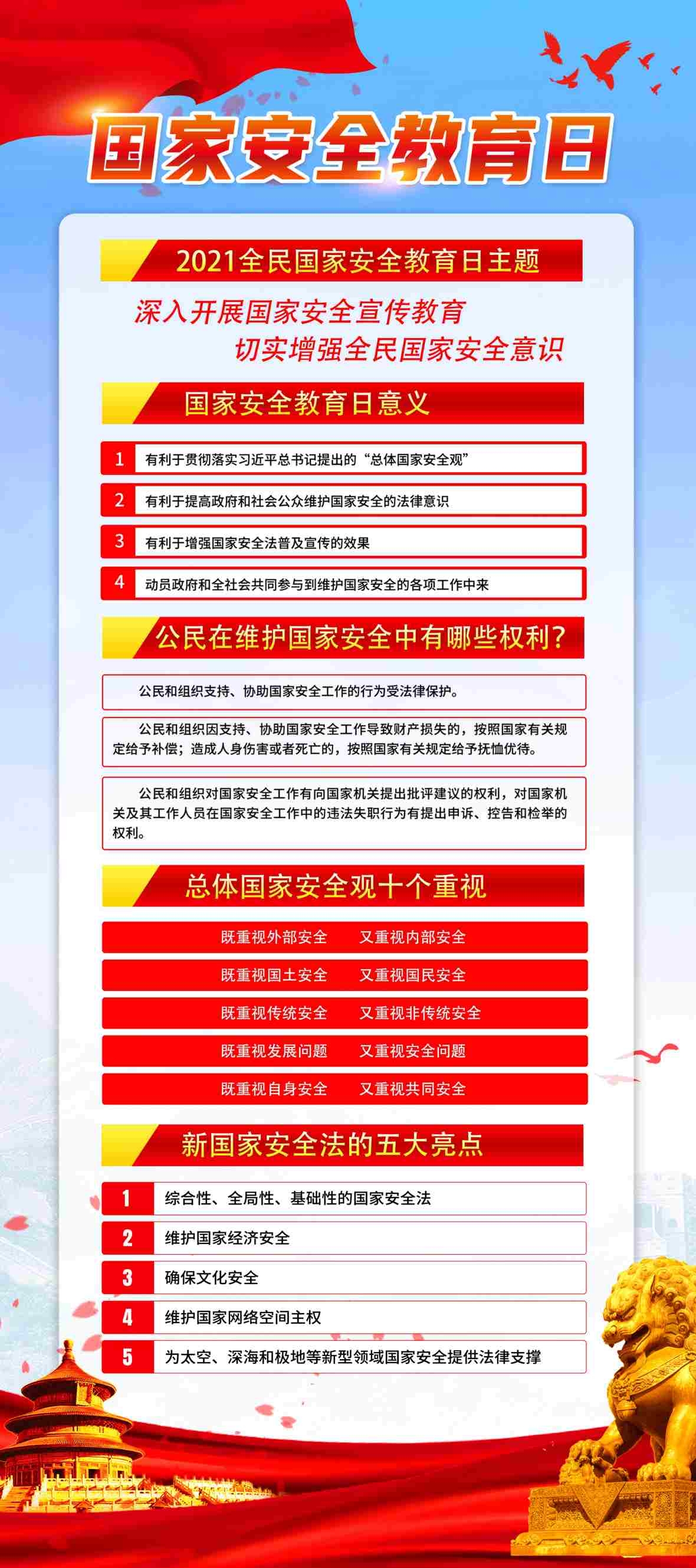 国家安全法展架展板