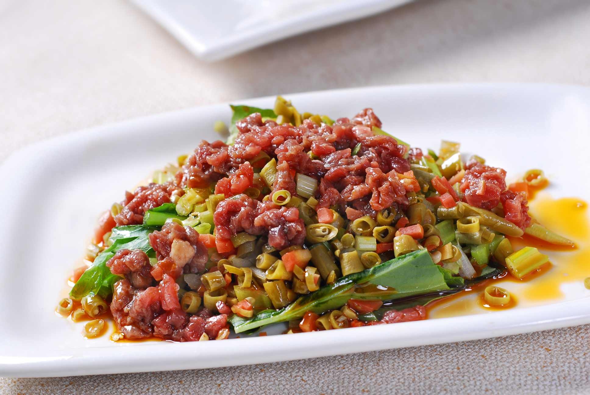 餐饮美食烂刀牛肉宣传图片灯箱