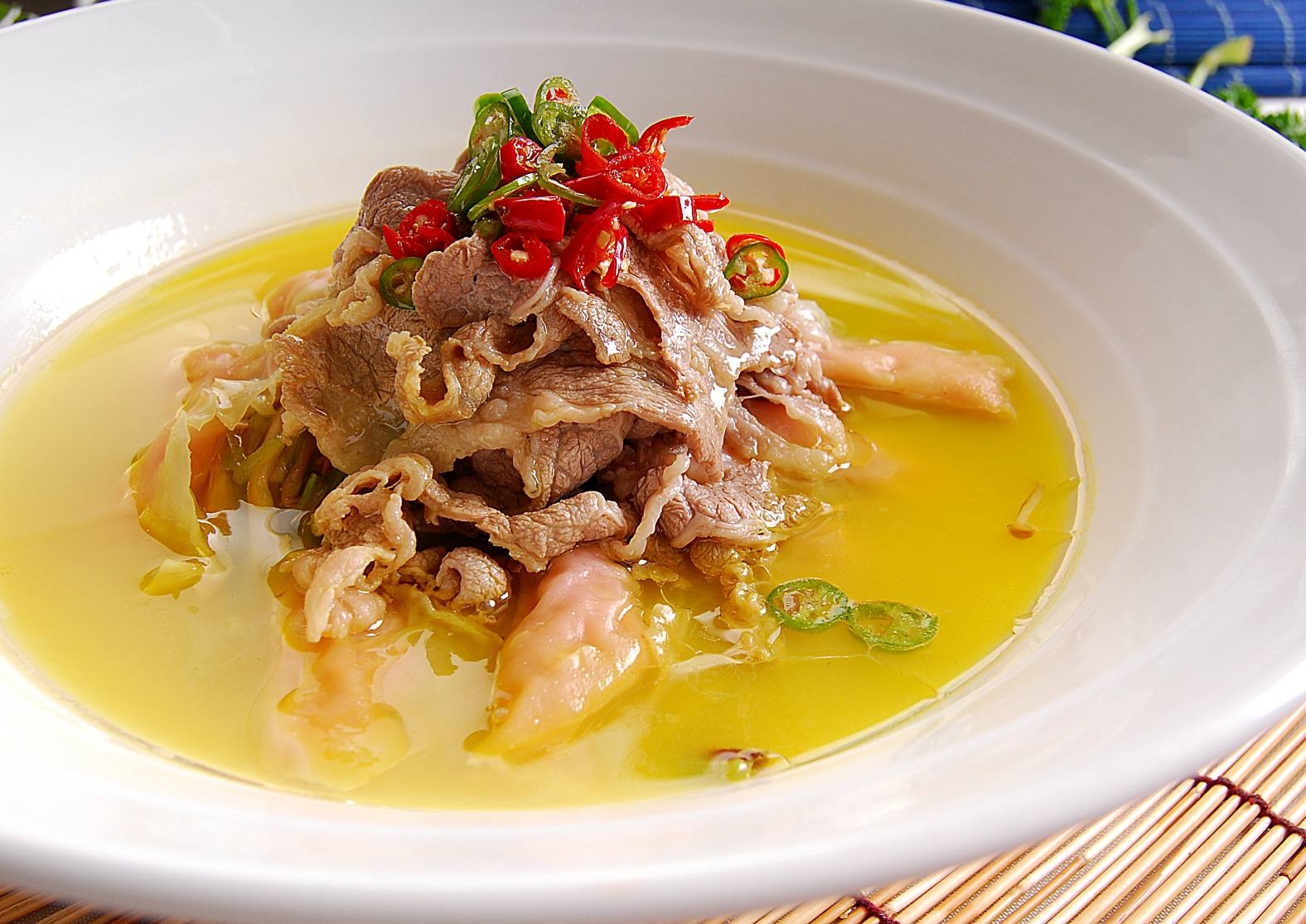 餐饮美食水晶浸肥牛高清图片