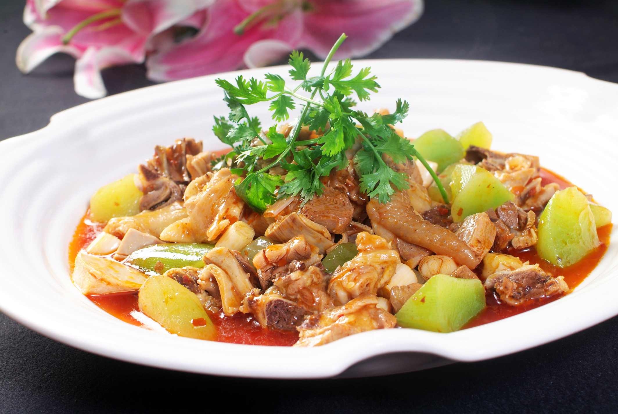 餐饮美食客家热窝鸡高清图片