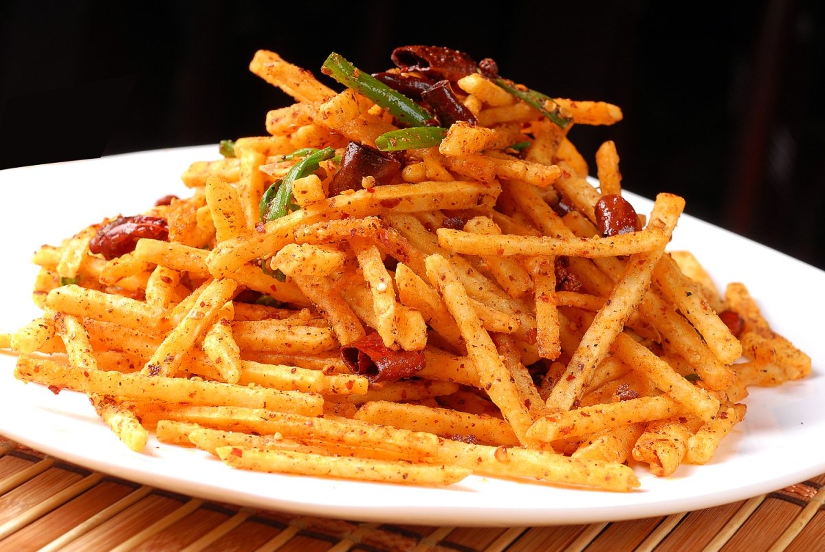 餐饮美食川菜干煸土豆丝高清图片150