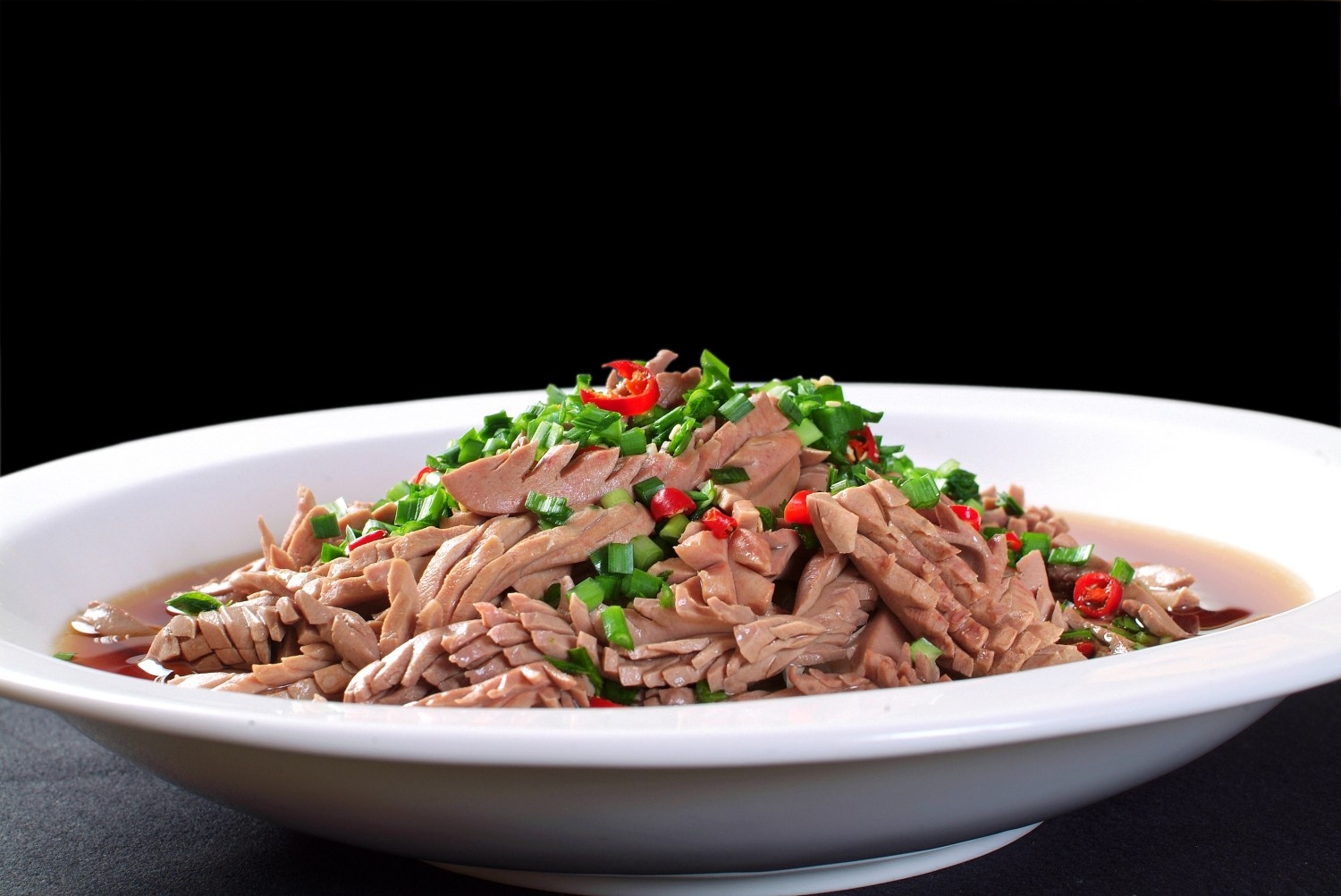 餐饮美食韭香腰片高清图片