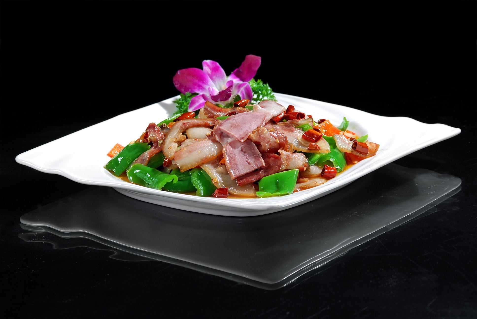 餐饮美食双椒猪脸巴宣传图片灯箱