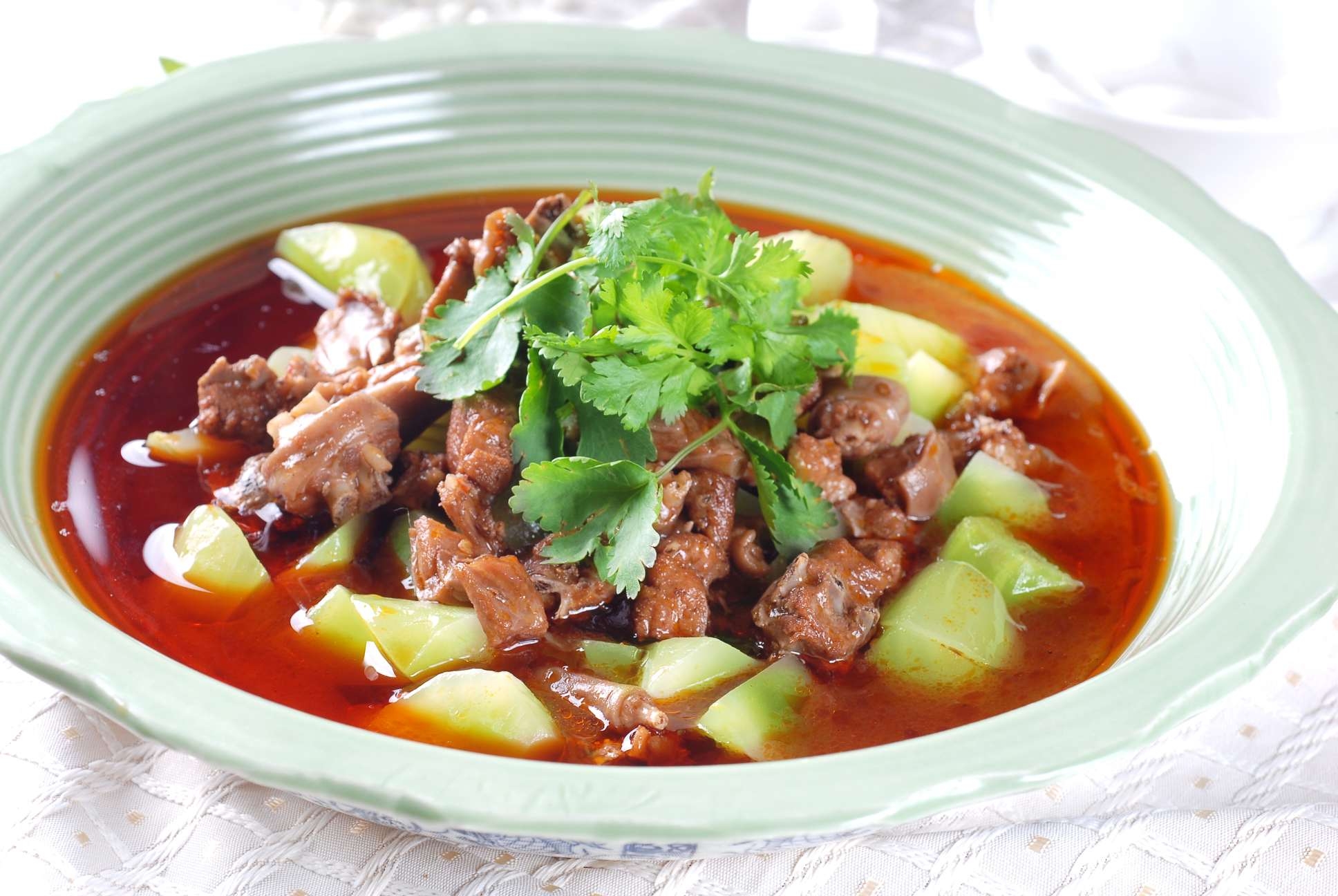 高清图片餐饮美食川菜青笋烧鸡鸭高清图片