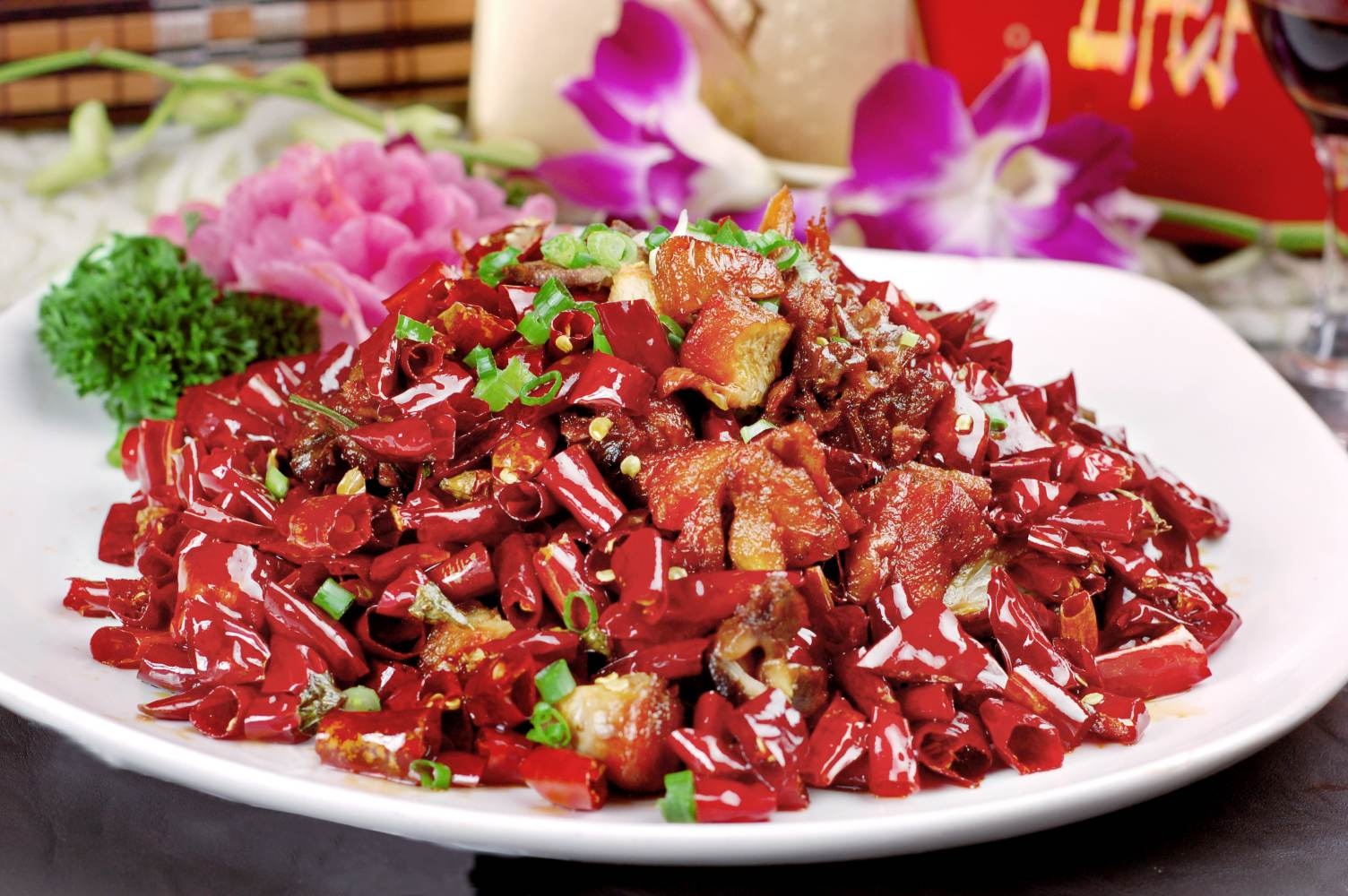 私房菜歌乐山辣子鸡高清图片