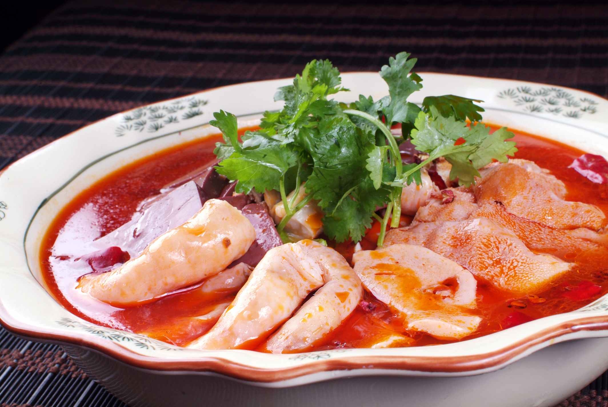 餐饮美食川菜羊杂毛血旺高清图片950