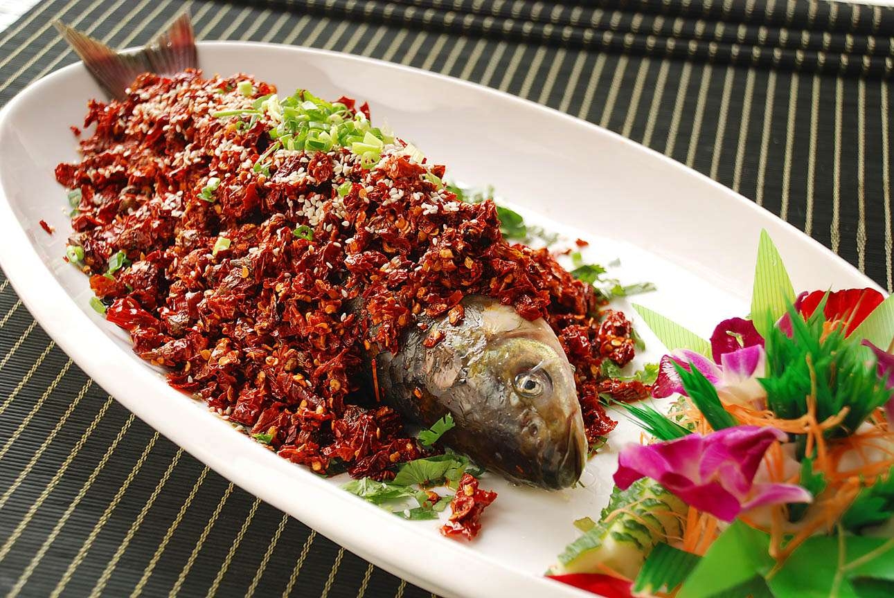 餐饮美食总 厨 推 荐-风味炝锅鱼宣传图片灯箱