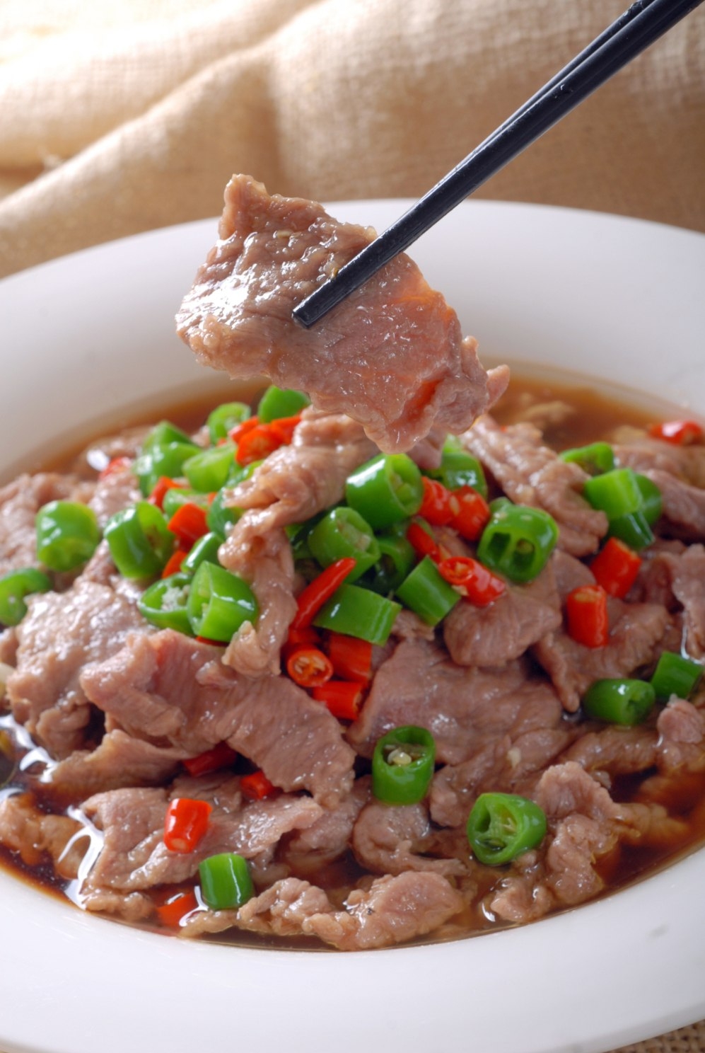 餐饮美食川菜脆椒牛柳高清图片67