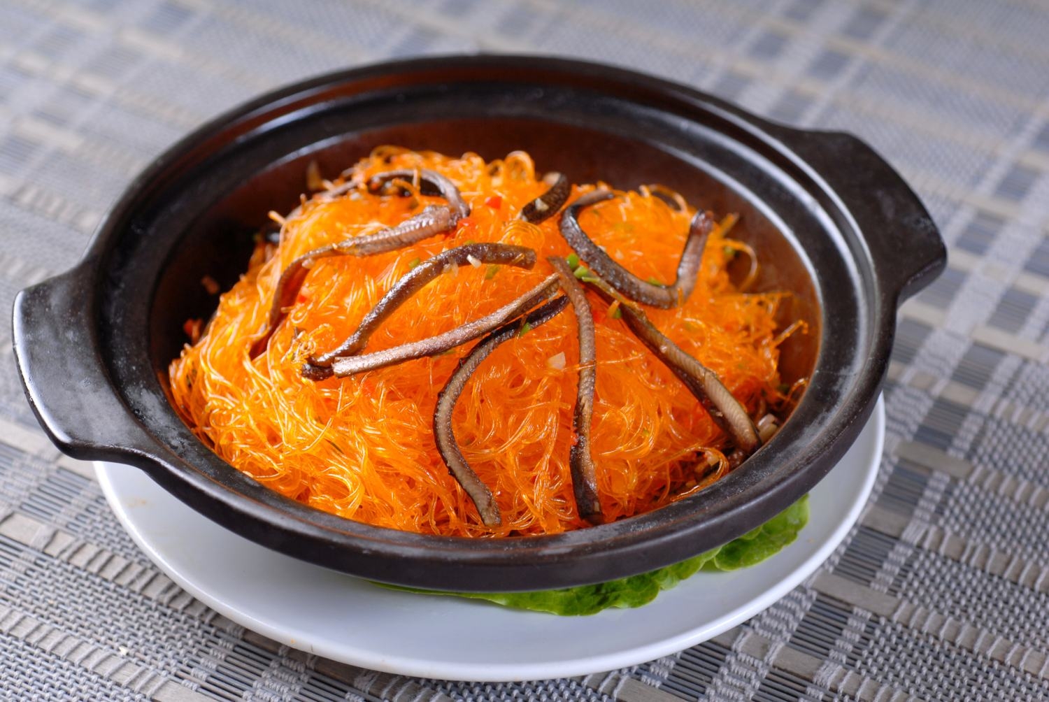 高清图片餐饮美食川菜粉丝捞鳝丝高清图片