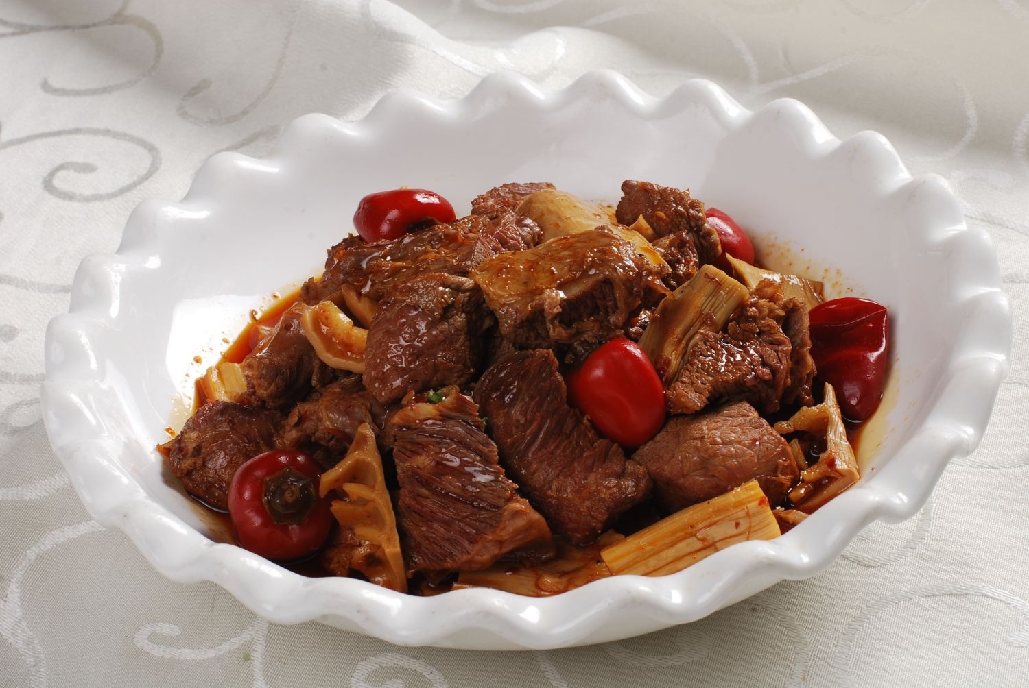 餐饮美食脆笋小黄牛宣传图片灯箱