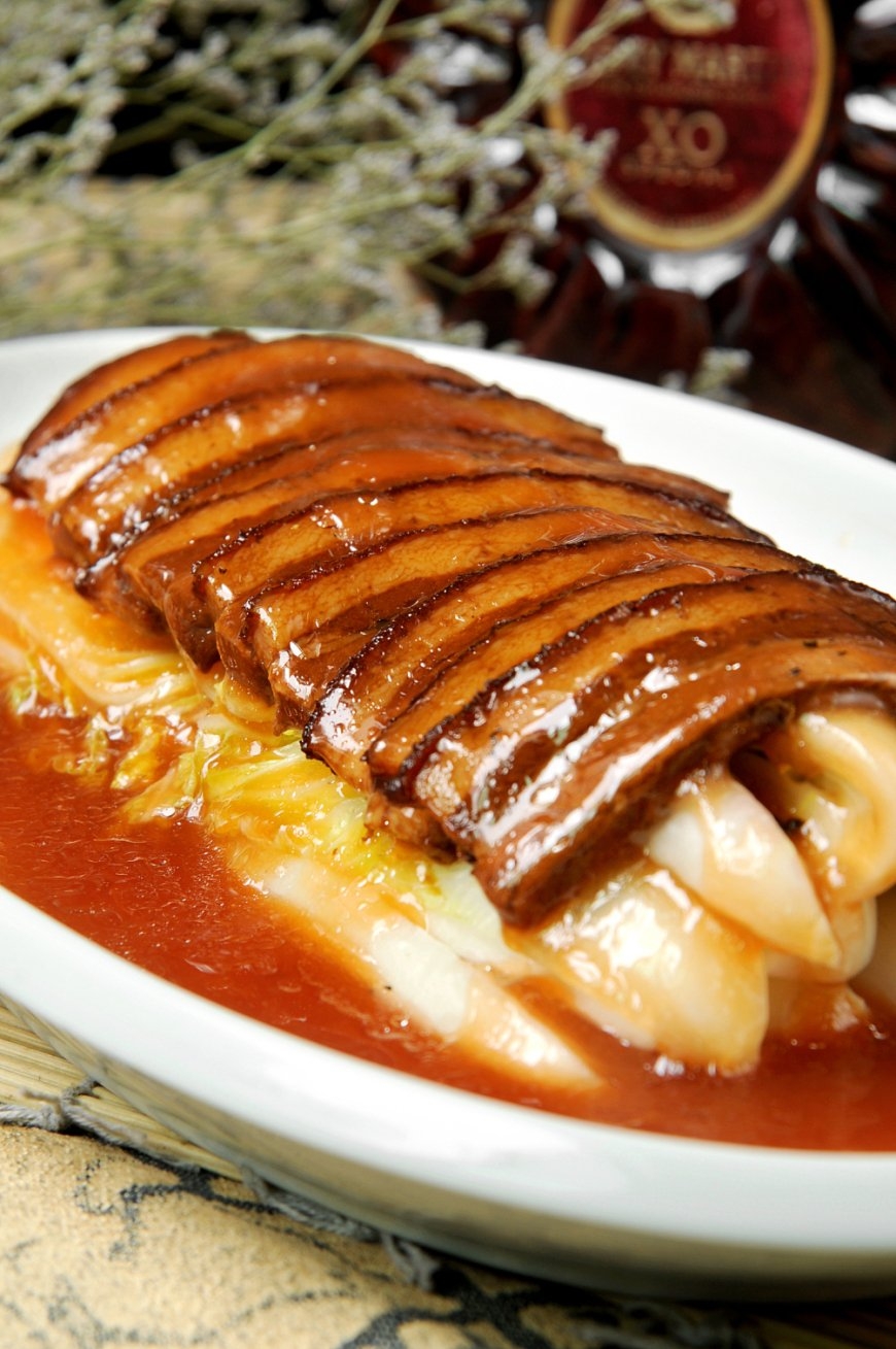 高清图片餐饮美食川菜扣肉菜心高清图片