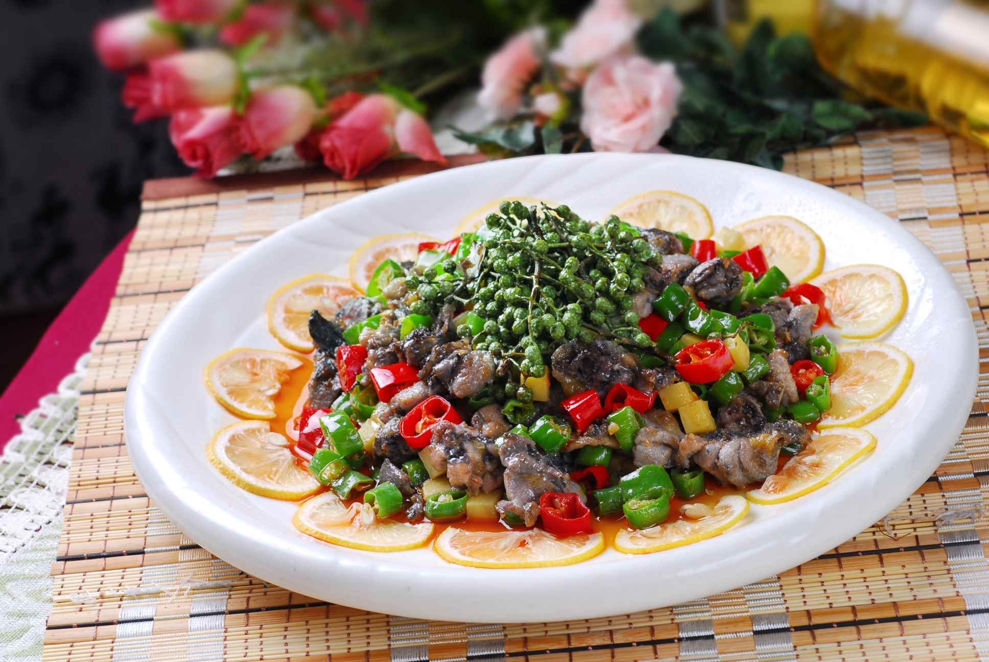 高清图片餐饮美食川菜招牌小煎鸡高清图片