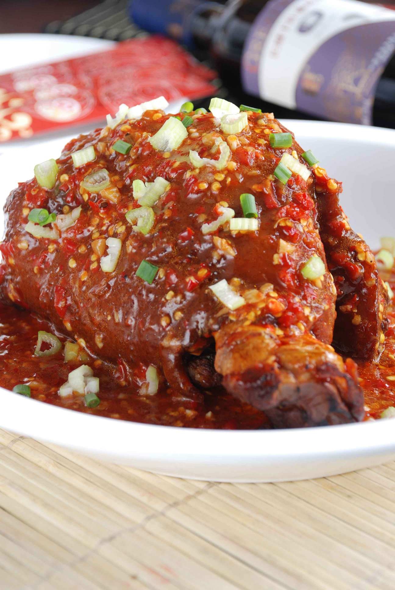 餐饮美食猪肘子外婆香肘宣传图片灯箱