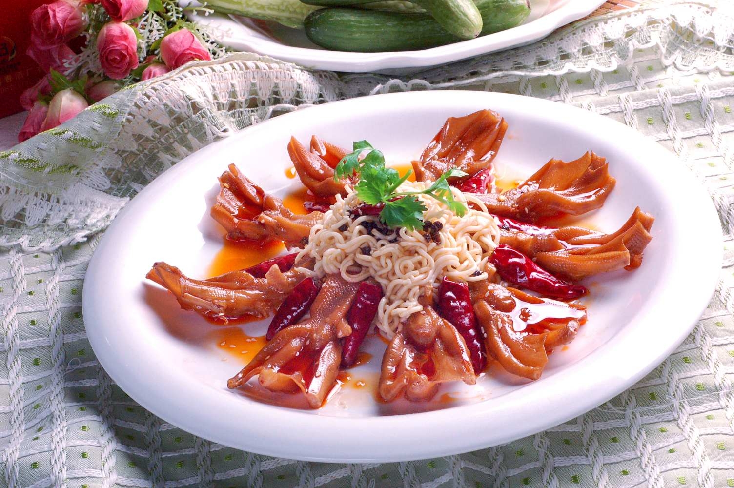 高清图片餐饮美食川菜彭湖鸭掌高清图片