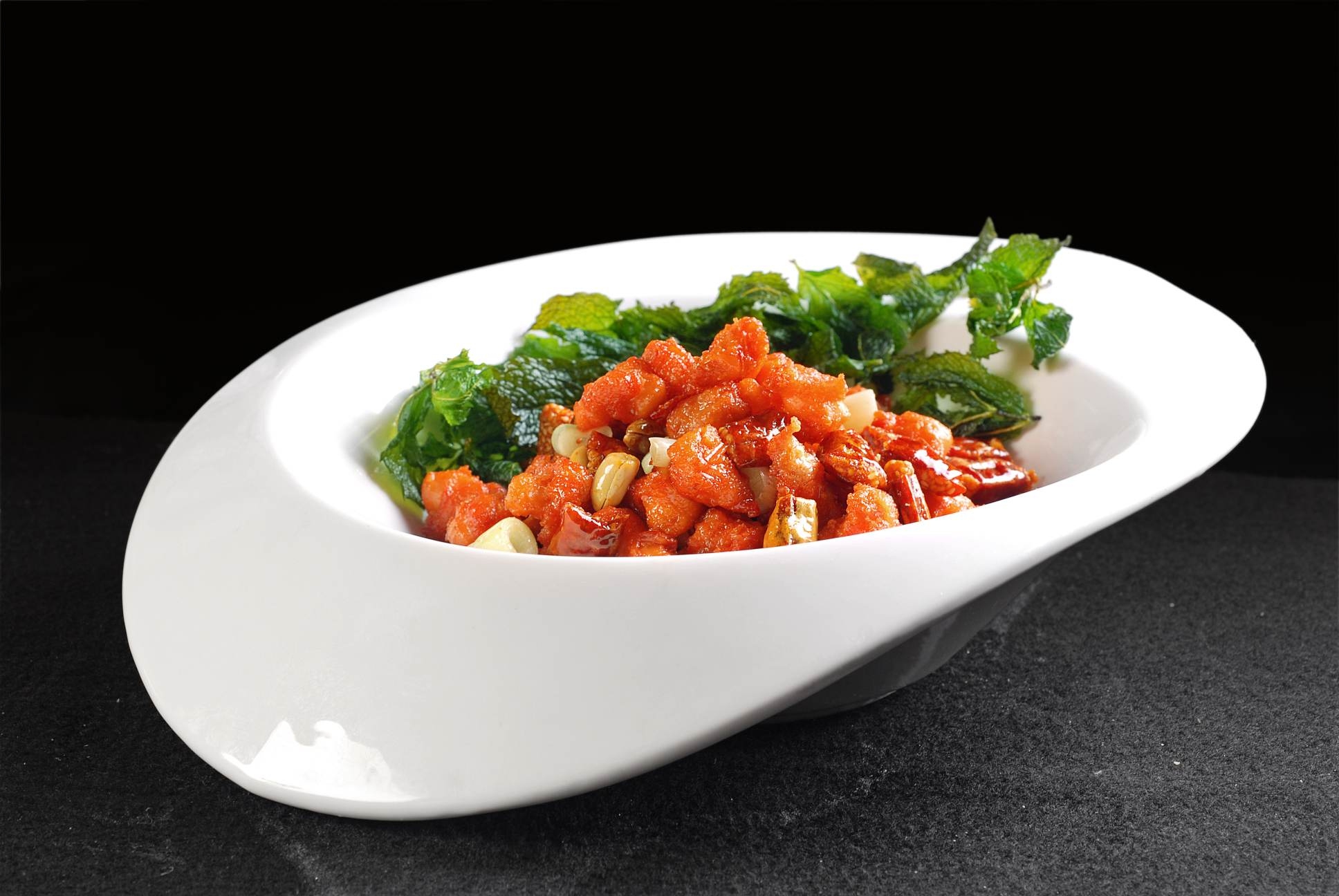 餐饮美食川菜热菜薄荷佐酒滑高清图片640