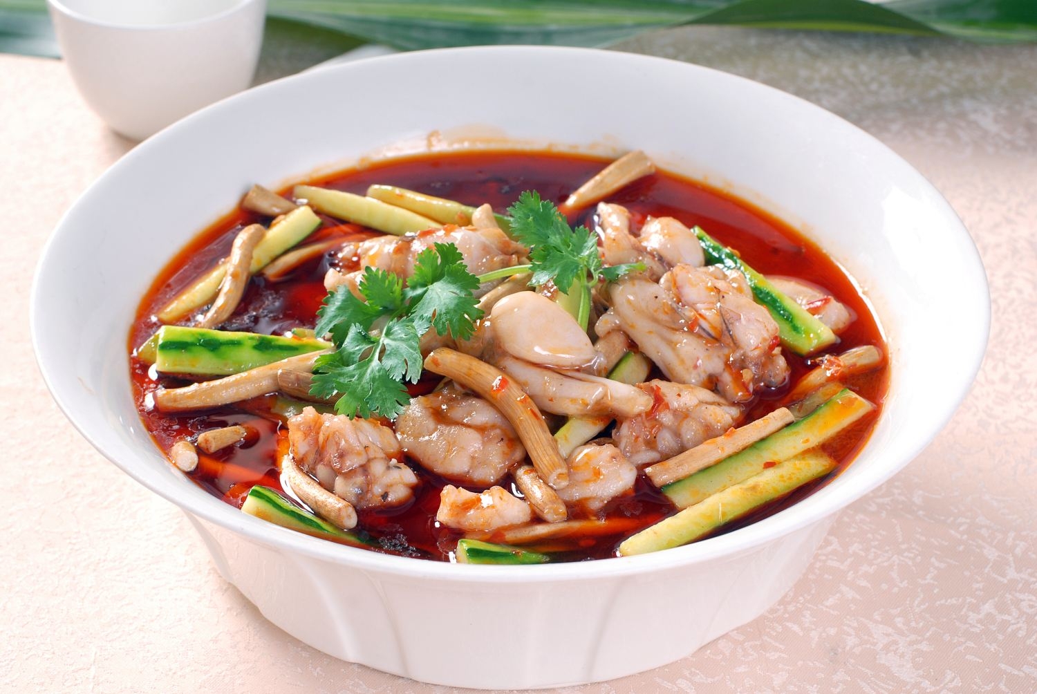 餐饮美食泉水美蛙宣传图片灯箱