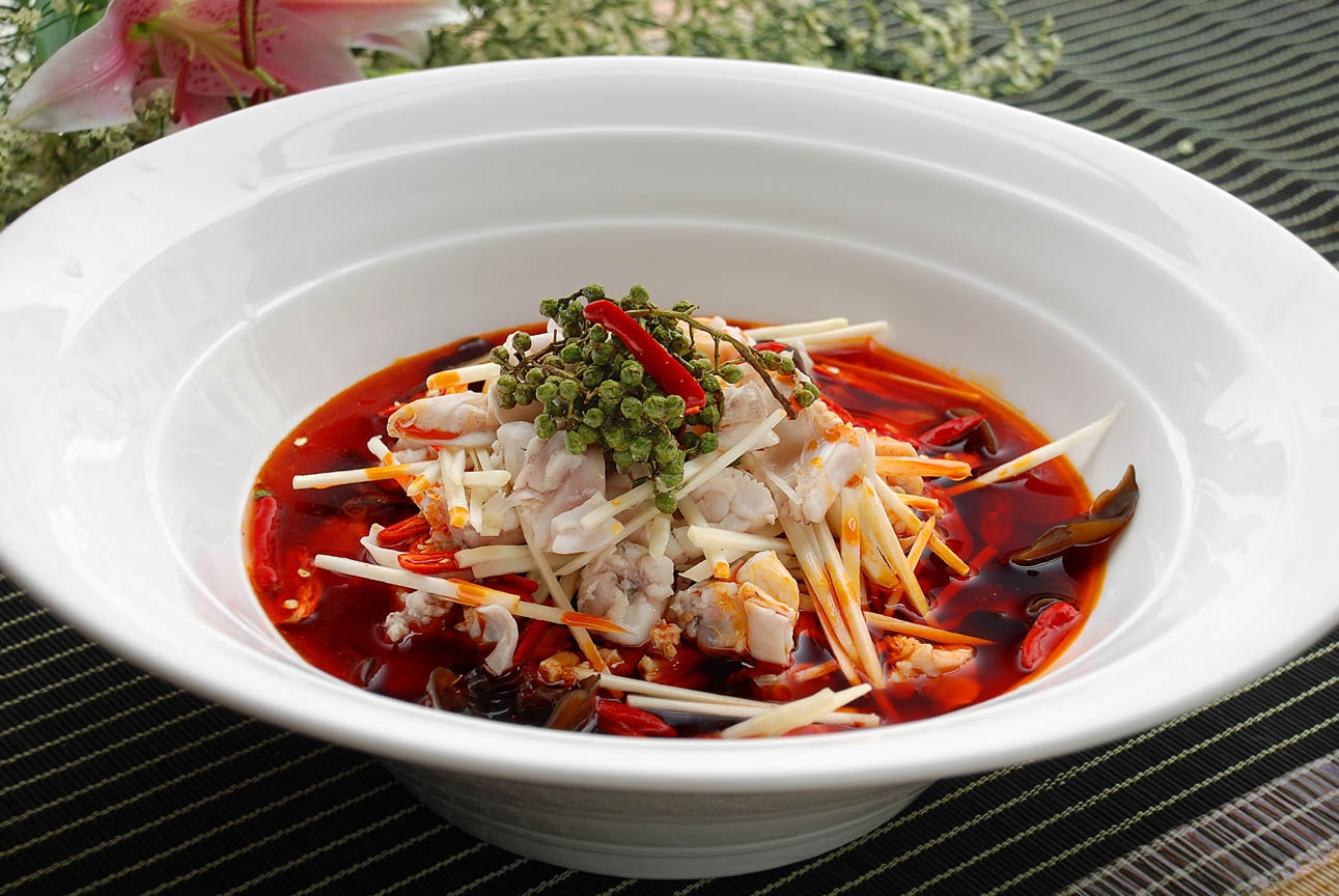 餐饮美食仔姜浸美蛙宣传图片灯箱