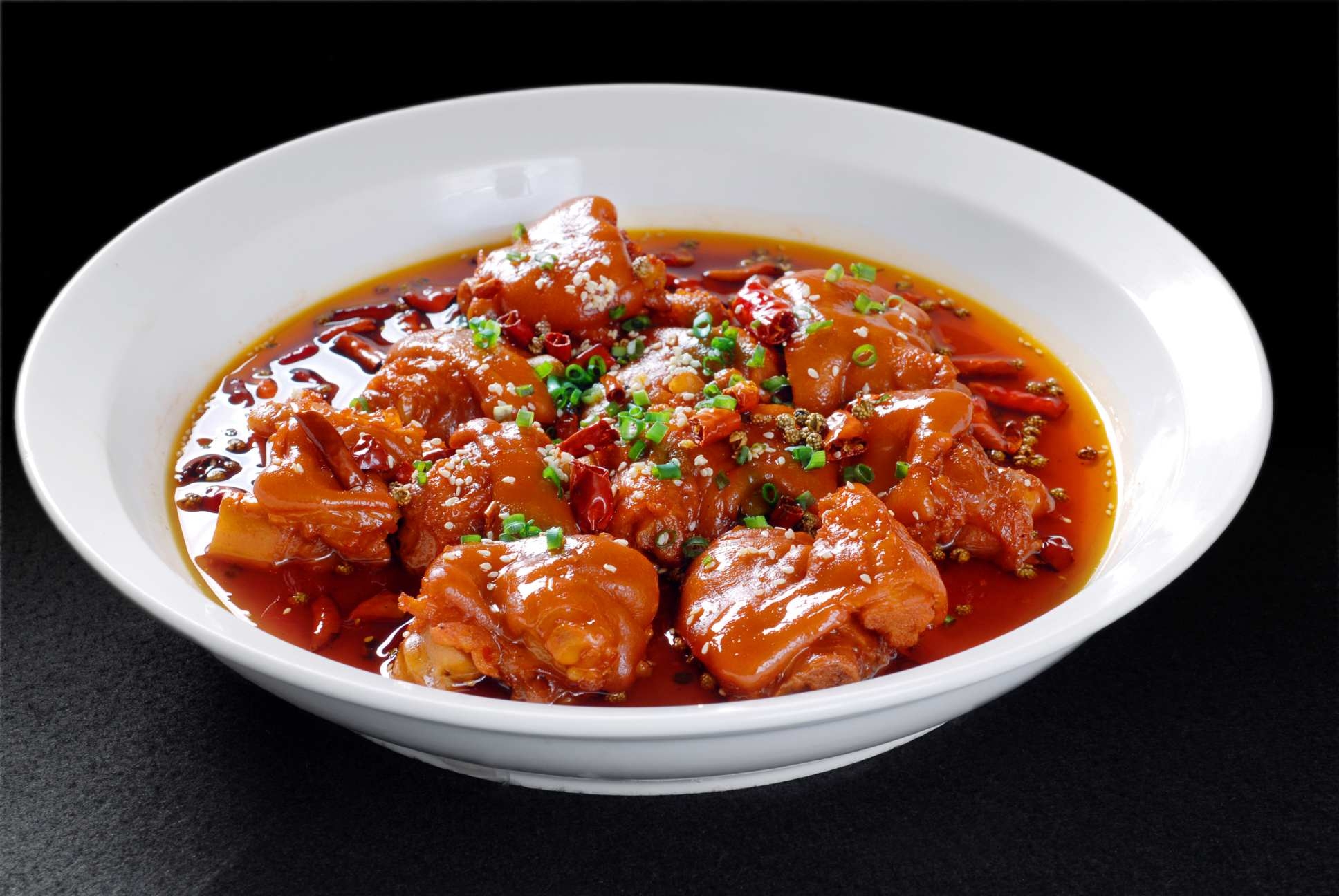 餐饮美食香辣美容蹄高清图片