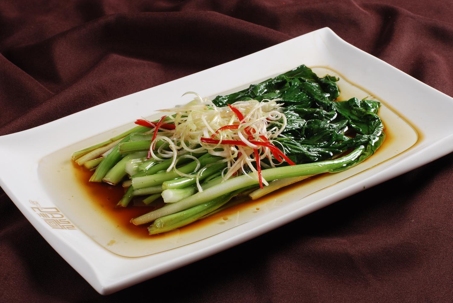 餐饮美食白灼菜心高清图片