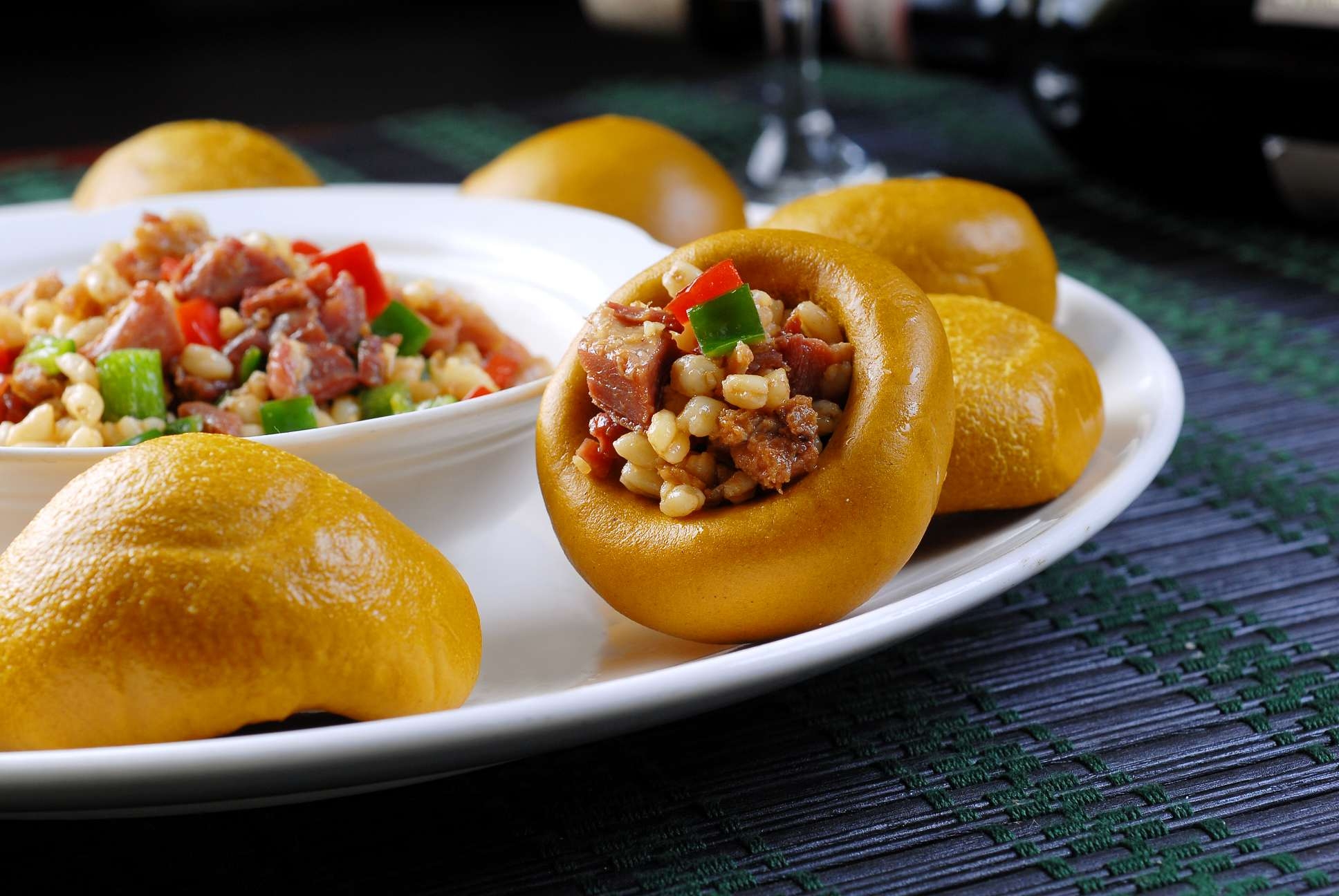 餐饮美食粗粮风鹅粒高清图片